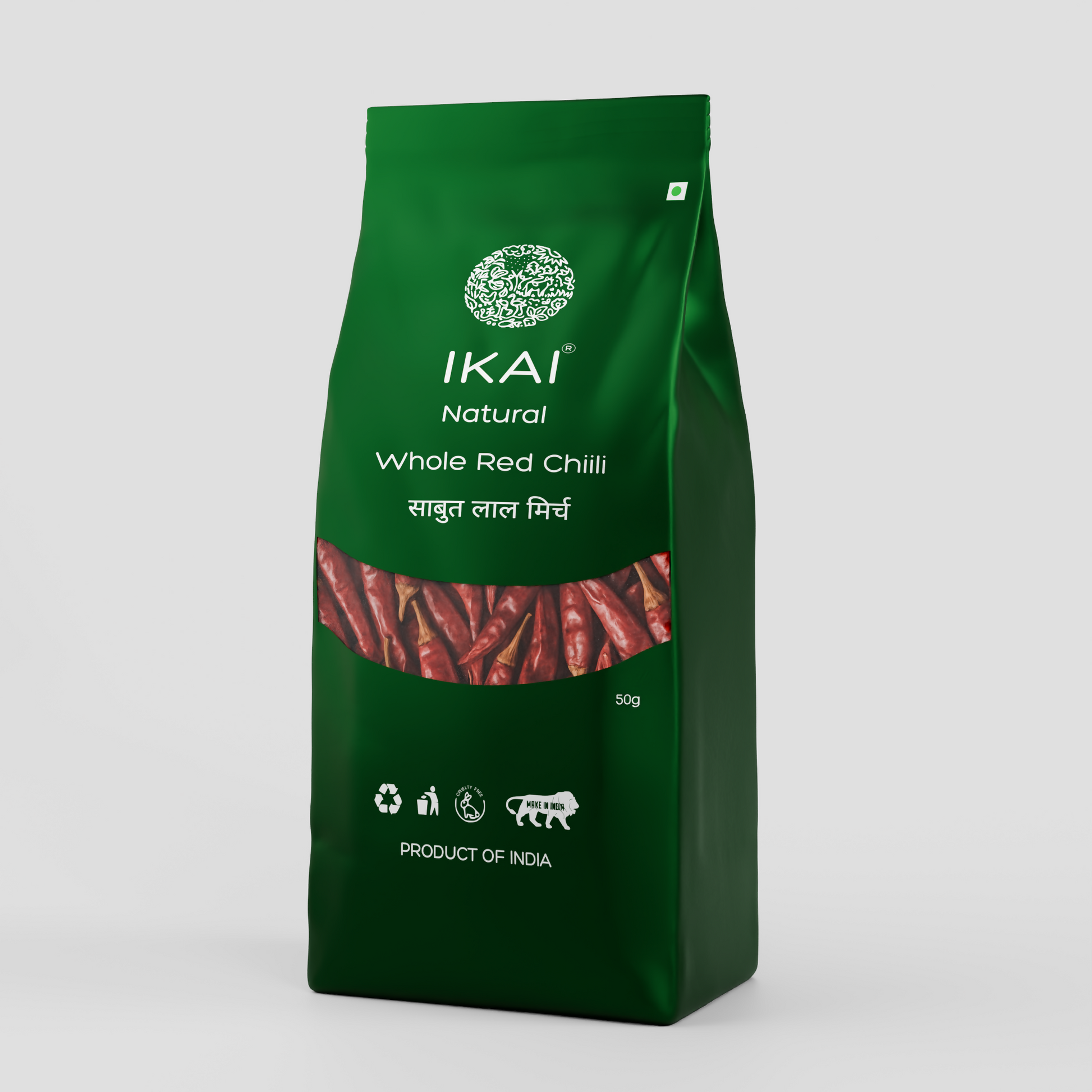 4 - Organic Whole Red Chilli - 50 gm