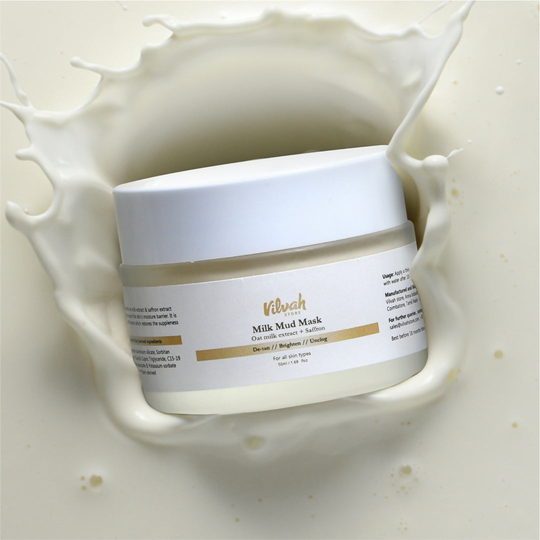 Vilvah Store Milk Mud Mask  Grab2Buy Vilvah Store Grab2Buy