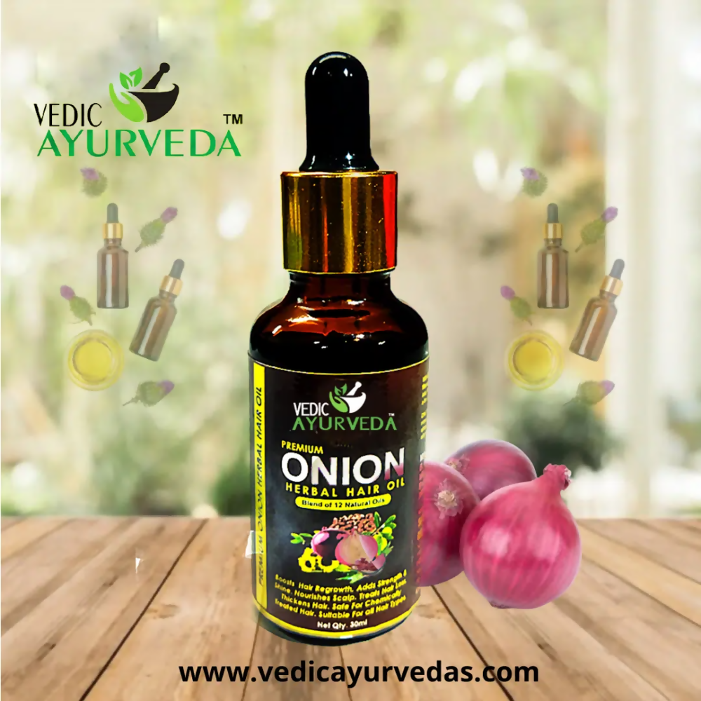 VedicAyurveda Onion Hair Oil for hair  Grab2Buy VedicAyurveda Grab2Buy