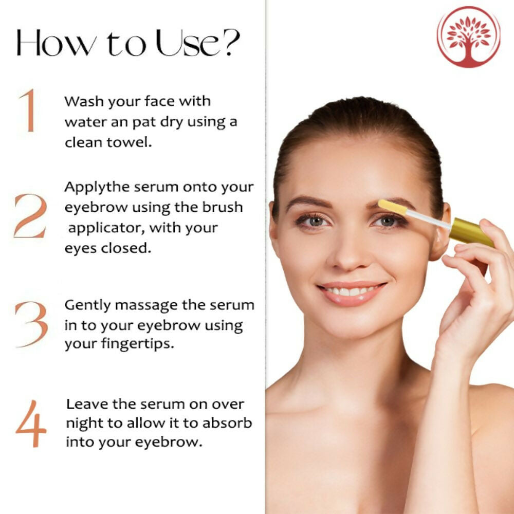 Ivory Natural Grey Eyebrow Serum - Rejuvenates, Nourishes, And Restores Natural Color Of Eyebrows | Swadesiicart