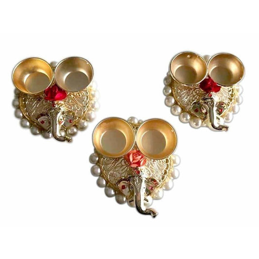 Ganesha Haldi Kumkum Holder - 1 Piece 