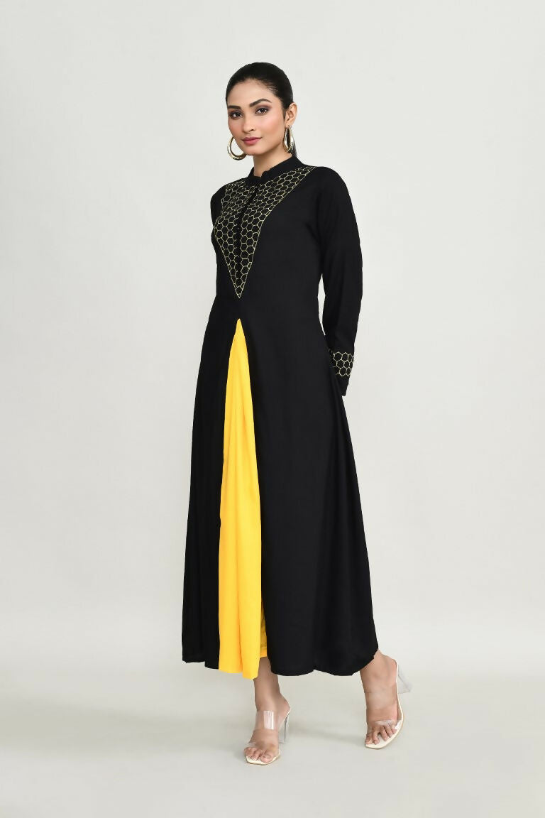 Joban Fashion Black Rayon Tunic
