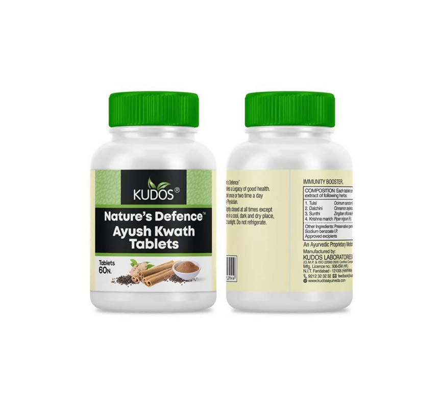 Kudos Ayurveda Nature's Defence Ayush Kwath Tablets 