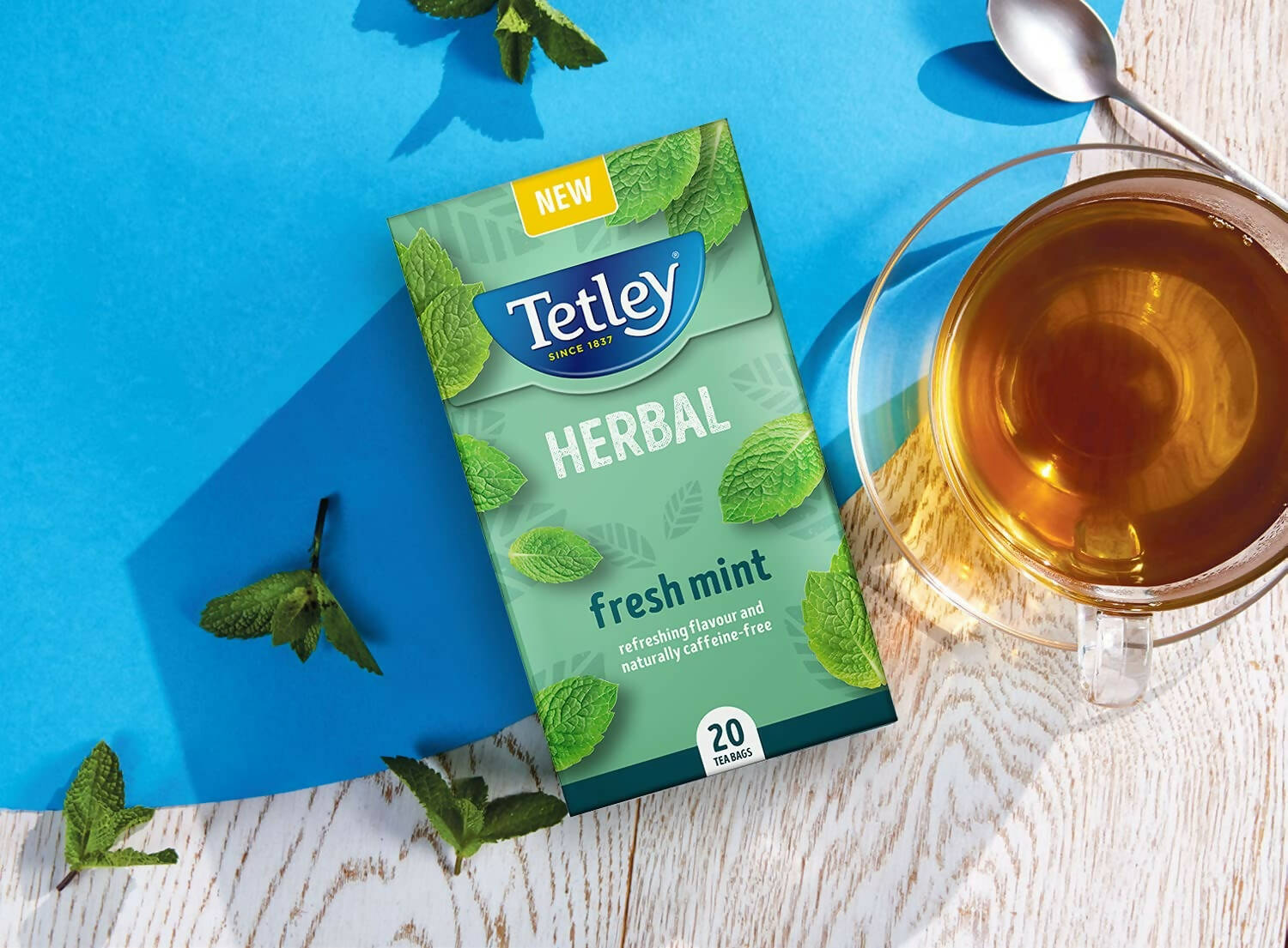 Tetley Herbal Fresh Mint Tea Bags  Grab2Buy Tetley Grab2Buy