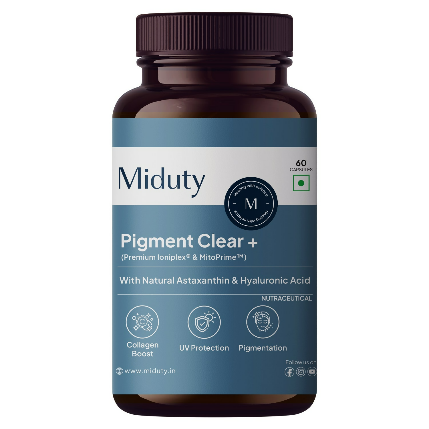 Miduty by Palak Notes Pigment Clear+ Oral Sunscreen Capsules 