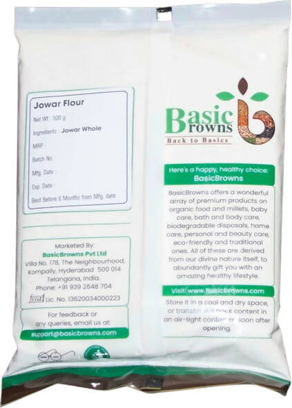 BasicBrowns Jowar Flour - Grab2buy