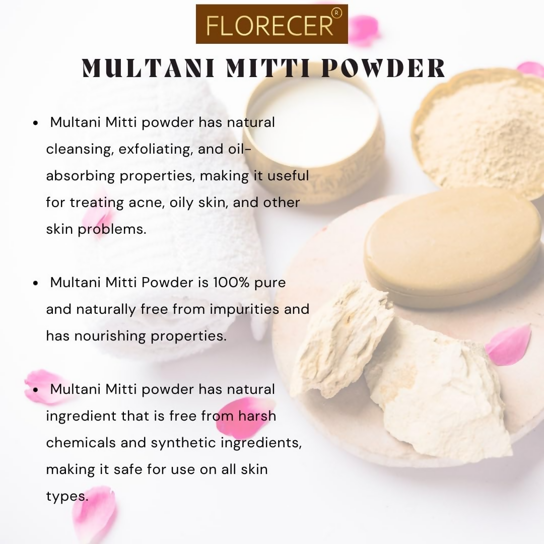 Florecer Multani Mitti Powder For Face Pack 