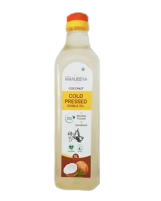 Manjeera Coconut Cold (Wood) Pressed Edible Oil 