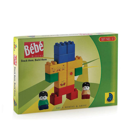 Peacock Learning & Educational Building Interlocking Blocks Set For Kids- Bebe Set No 11 - Grab2buy