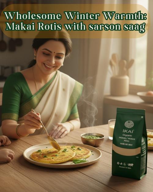 IKAI Organic Maize/Makai Atta 