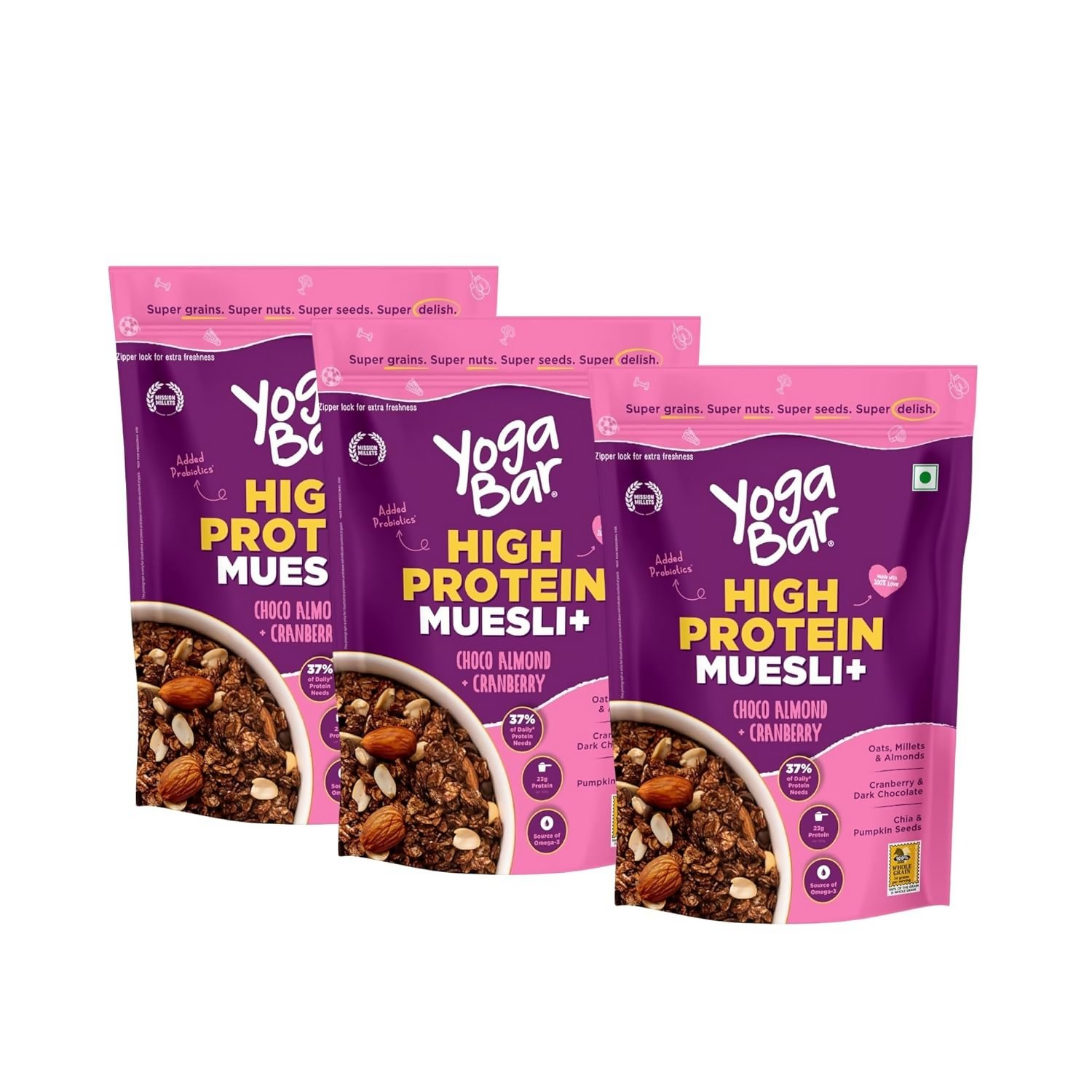 Yoga Bar High Protein Muesli - Choco Almond  Grab2Buy Yoga Bar Grab2Buy