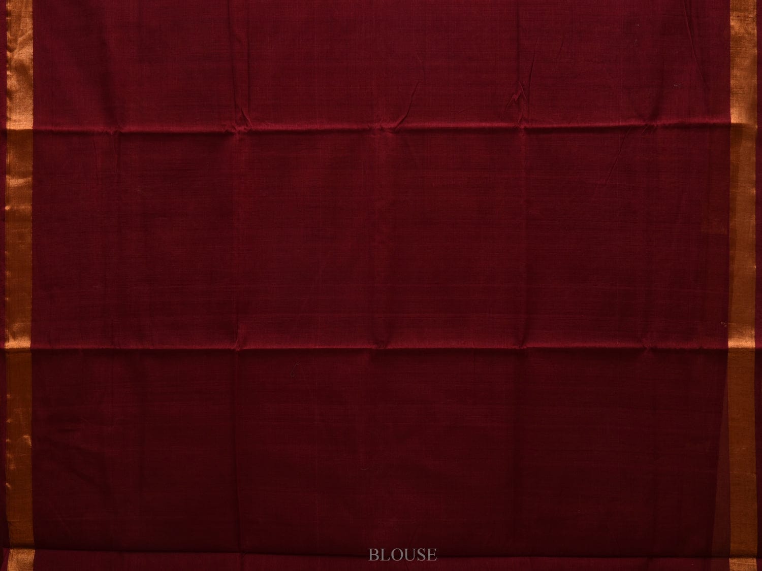 Maroon Khadi Cotton Handloom Grab2Buy with Pallu Design - Global Threads 
