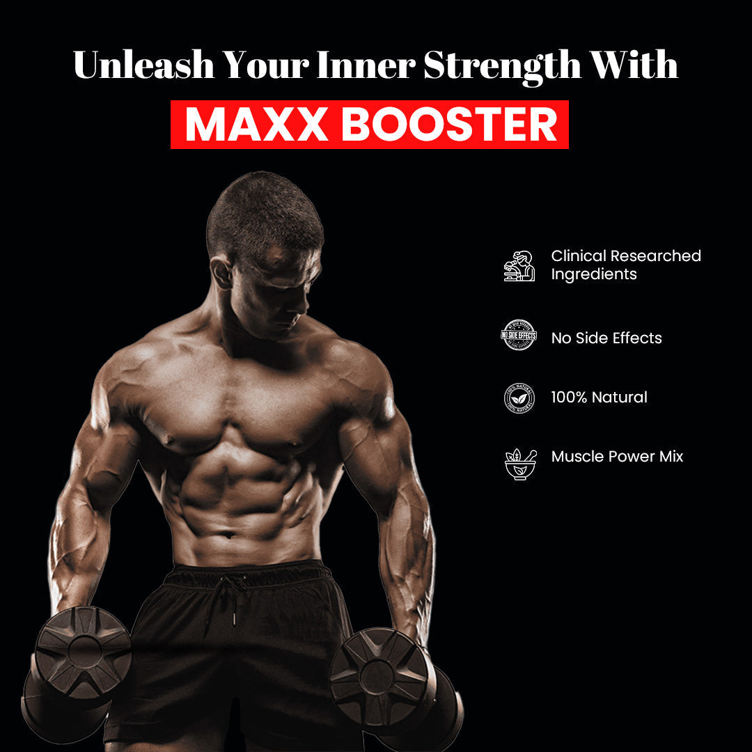 Jagat Pharma Maxx Booster- 60 Capsule Muscle Mass Gainer and Stamina Booster 