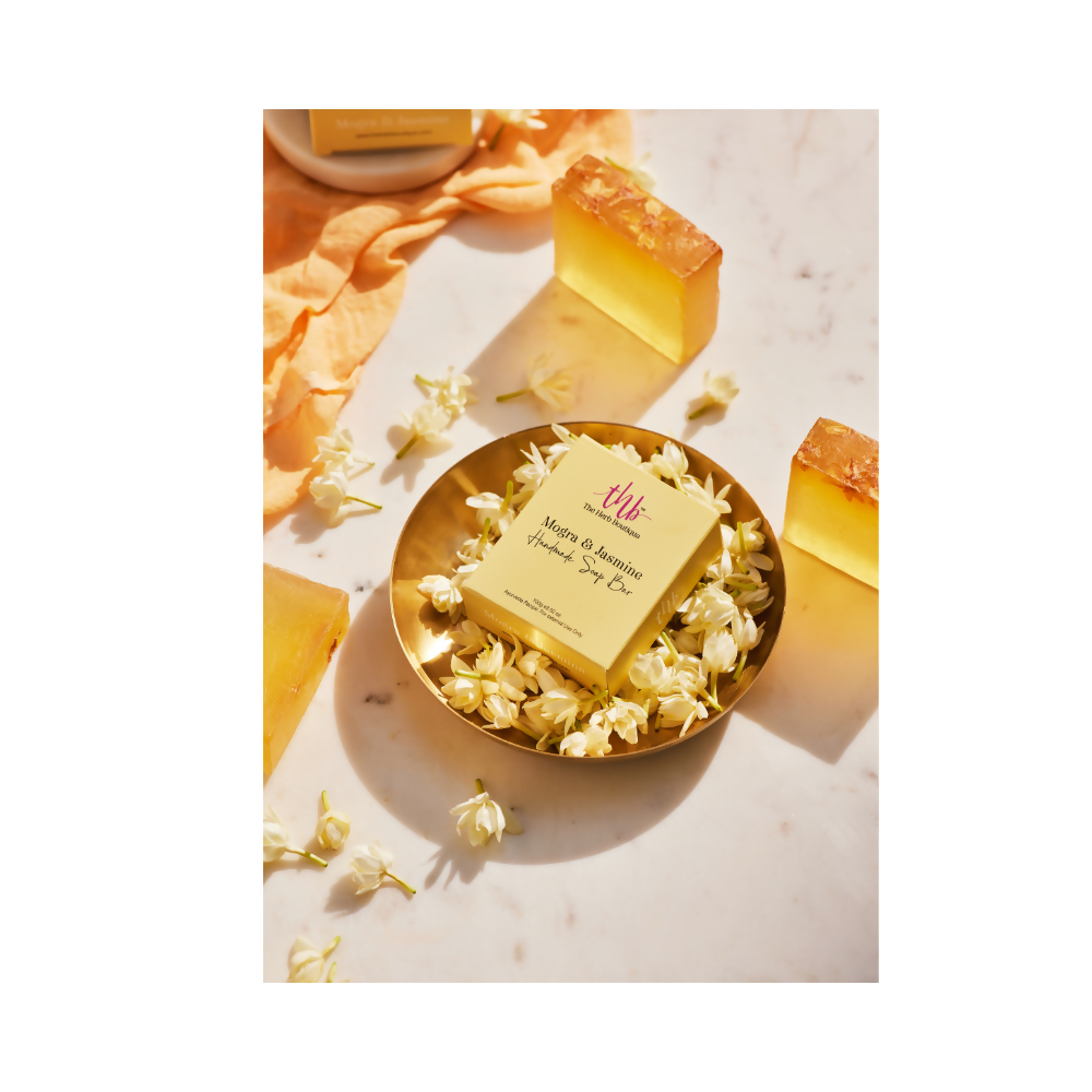 The Herb Boutique Mogra & Jasmine Glycerine Soap Bar - Grab2buy