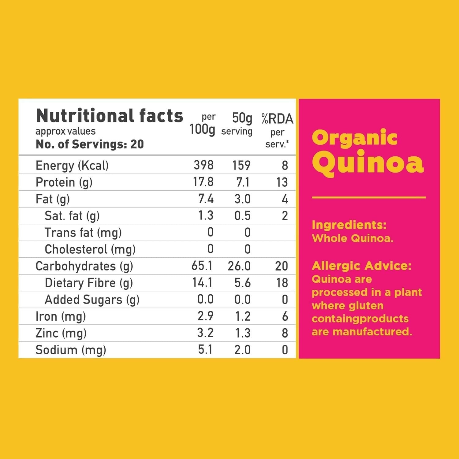 Yoga Bar Whole Quinoa Pouch  Grab2Buy Yoga Bar Grab2Buy