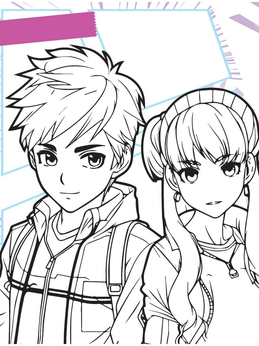 Dreamland Publications Colour Your Own Manga Book 2 With Free Manga Colouring Poster For Kids
