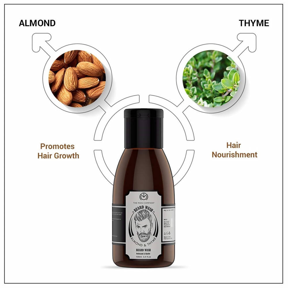 The Man Company Beard Wash With Almond & Thyme  Grab2Buy The Man Company Grab2Buy