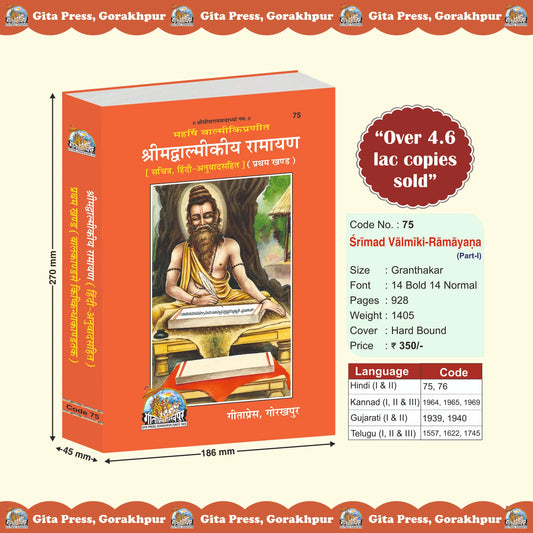 Shrimad Valmiki Ramayana Hindi - (Part 1) – Illustrated Hindi Translation