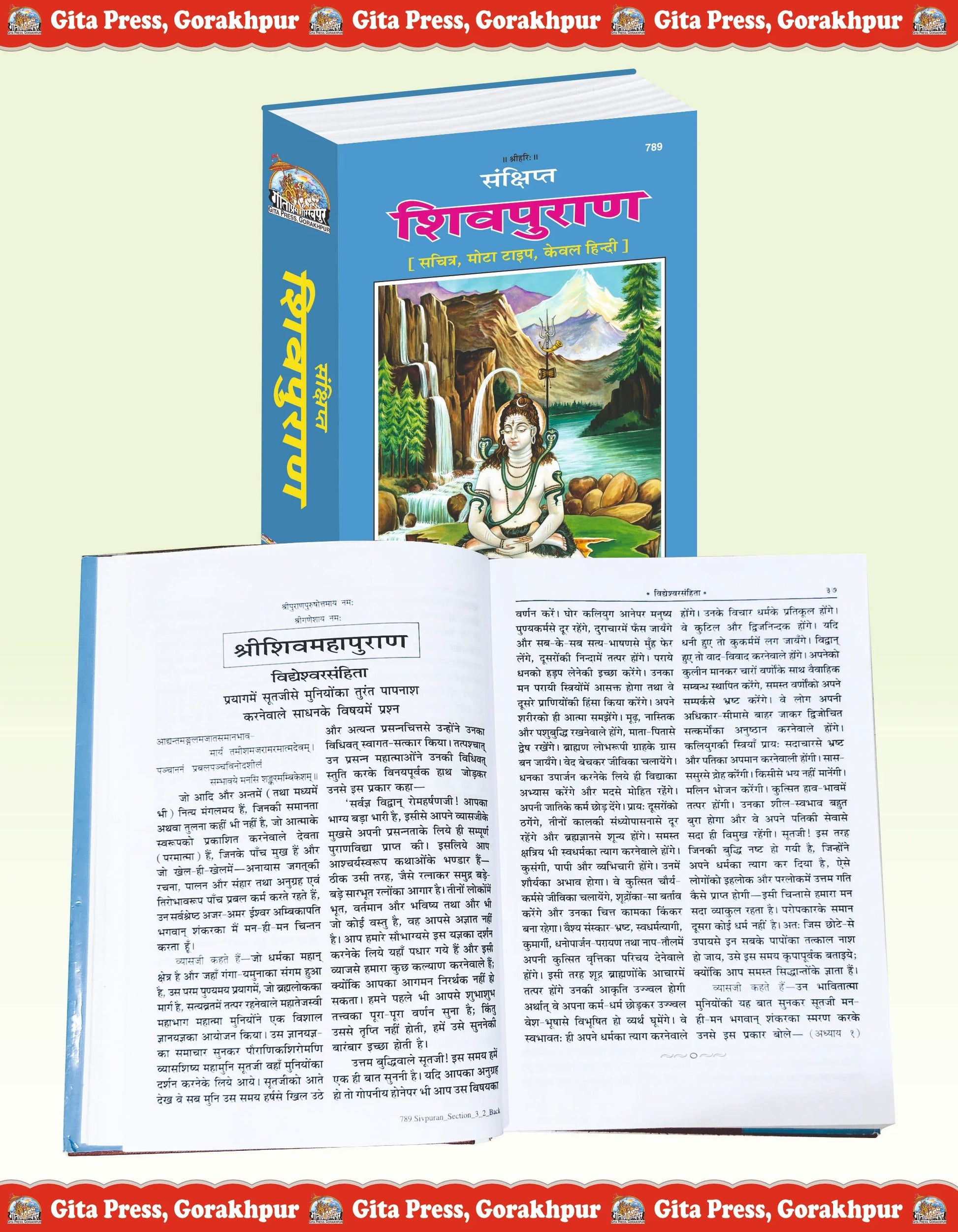 Sankshipt Shiv Puran Hindi – Illustrated Large Print Edition