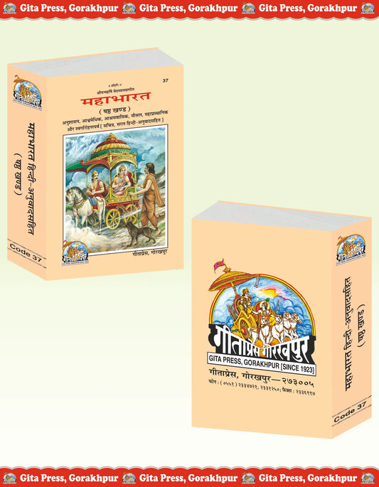 Mahabharat-Volume 6 Anushasan, Ashwamedhika, Ashramavasika, Mausal, Mahaprasthanika & Svargarohan Parva With Illustrations and Simple Hindi Translation