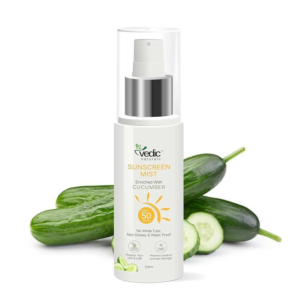Vedic Naturals Sunscreen Face Mist with SPF 50 PA+++  Grab2Buy Vedic Naturals Grab2Buy