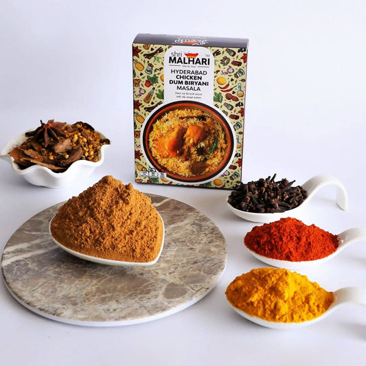 Shri Malhari Hyderabadi Chicken Dum Biryani Masala - Grab2buy