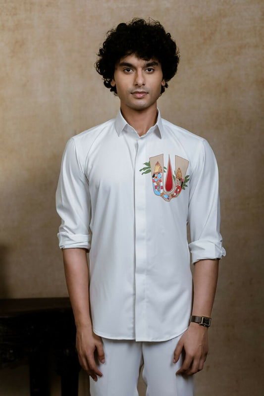4Way White Chitra Srinivasa Shirt By Hilo Design 