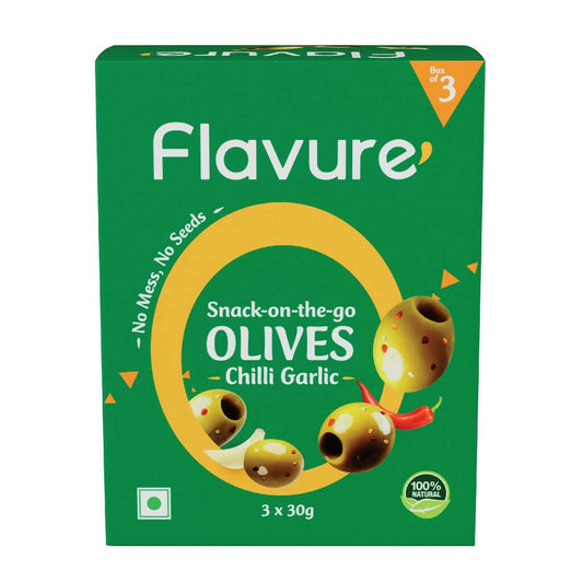 Flavure Snack-On-The-Go Olives Chilli Garlic 