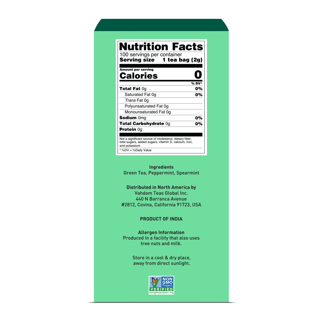 Mint Melody Green Tea, 100 Count 