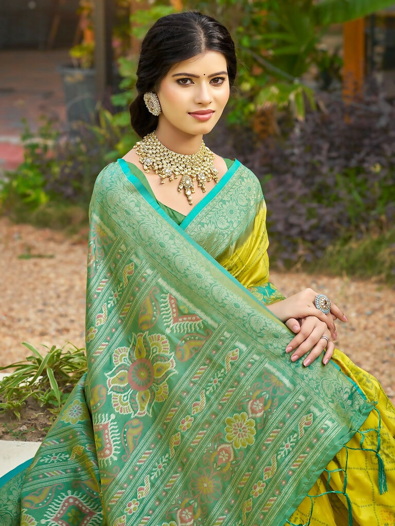 Shree Shyam Fashion Mustard Soft Silk Saree