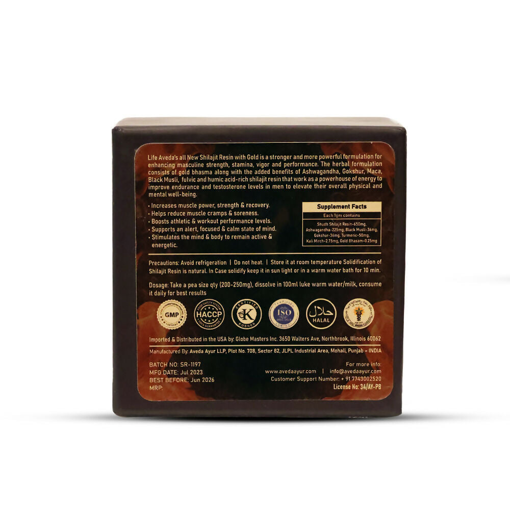 Life Aveda SJ Resin with Gold 