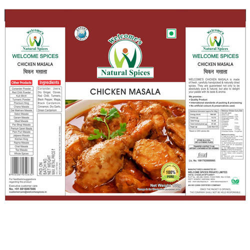 Welcome’s Natural Spices Chicken Masala Powder - Grab2buy