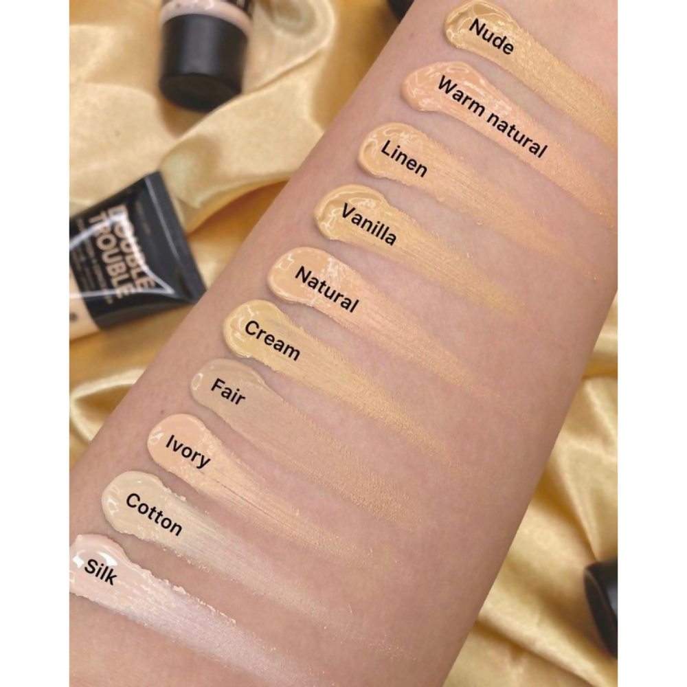 Rude Cosmetics Double Trouble Foundation + Concealer - Warm Natural 09