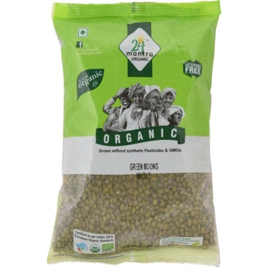 24 Mantra Organic Green Moong Whole 