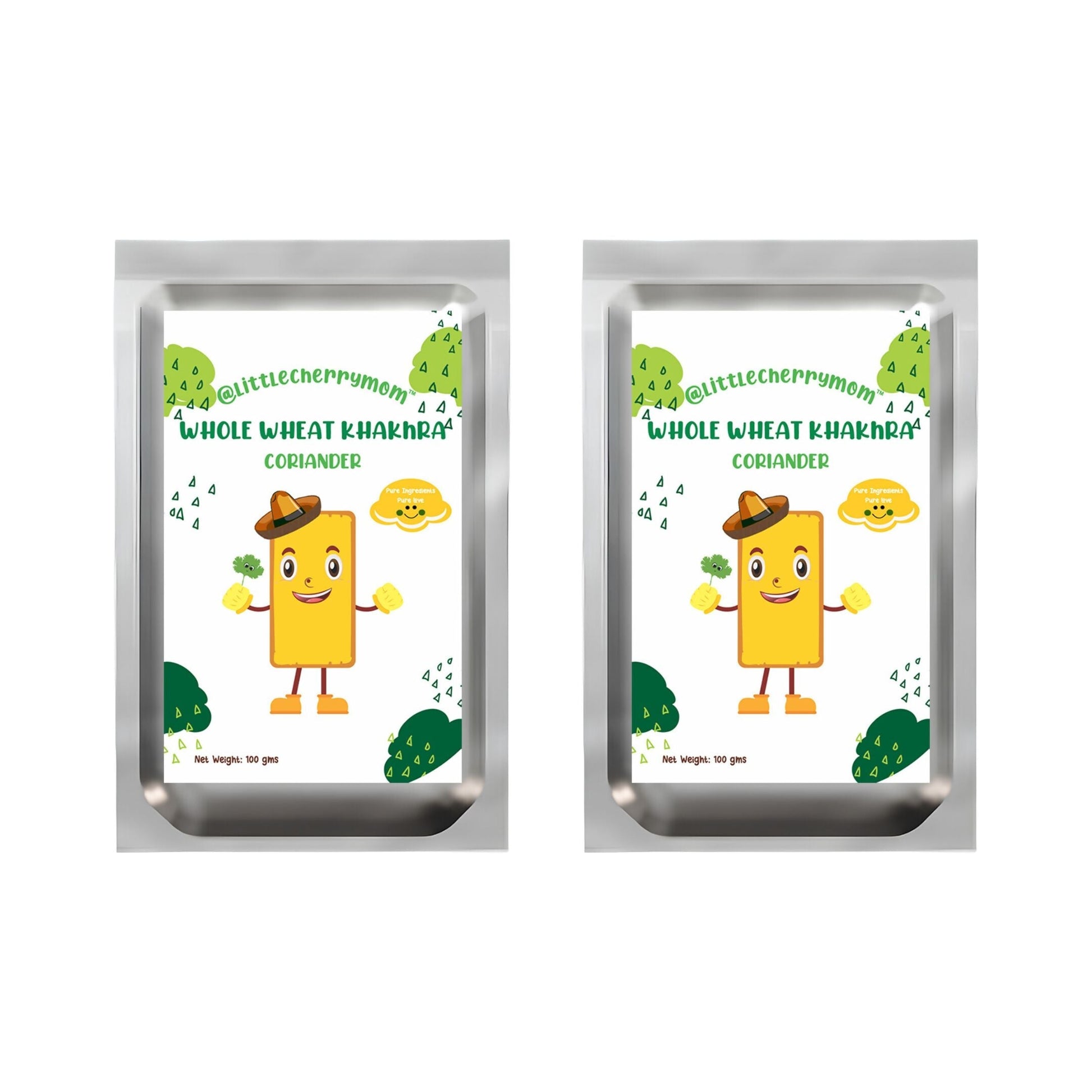 Littlecherrymom Whole Wheat Khakhra ?Coriander | Swadesiicart