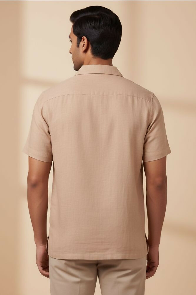 Dune — Beige Linen Shirt by Hilo Design