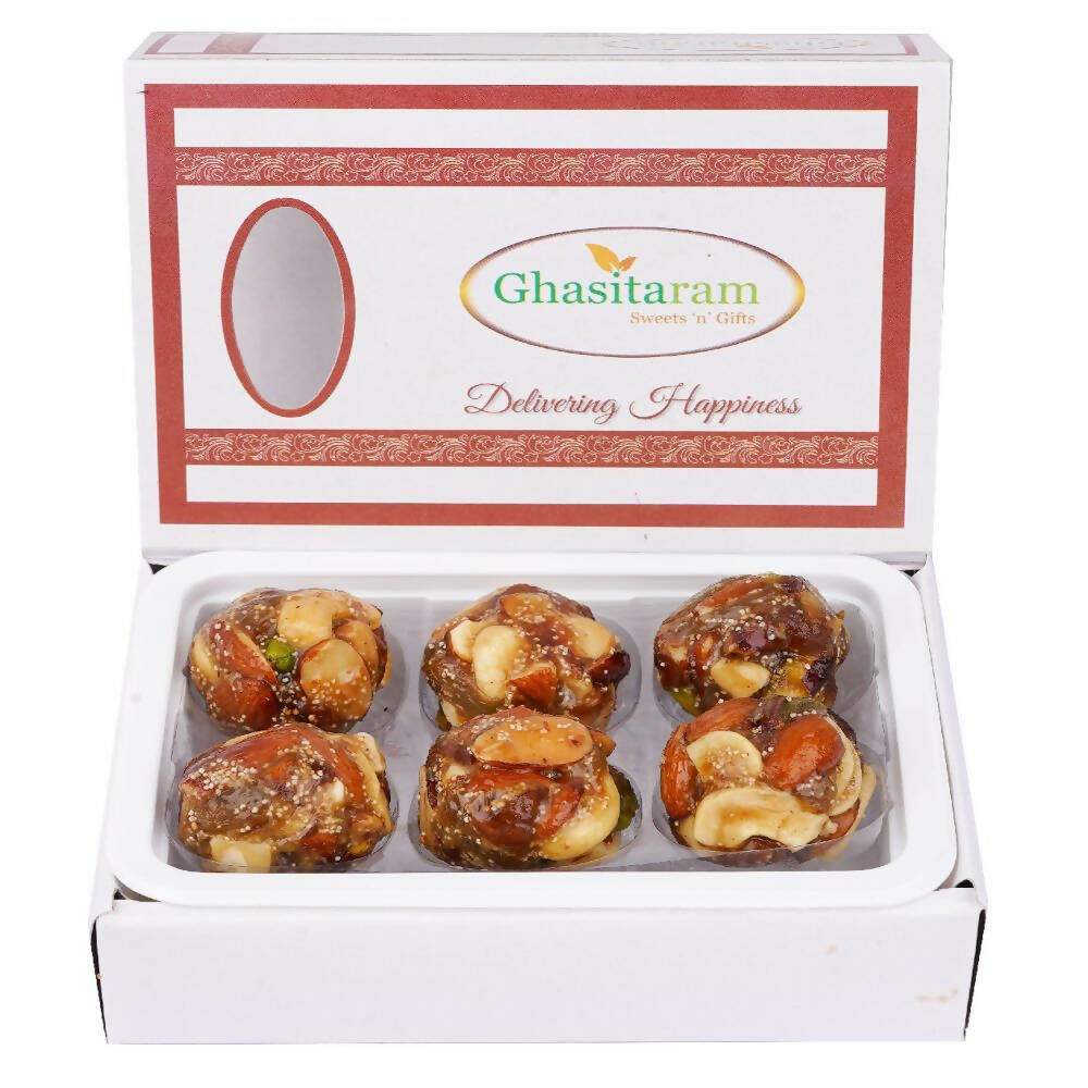 Ghasitaram Dry Fruit Laddoos with No Added Sugar 