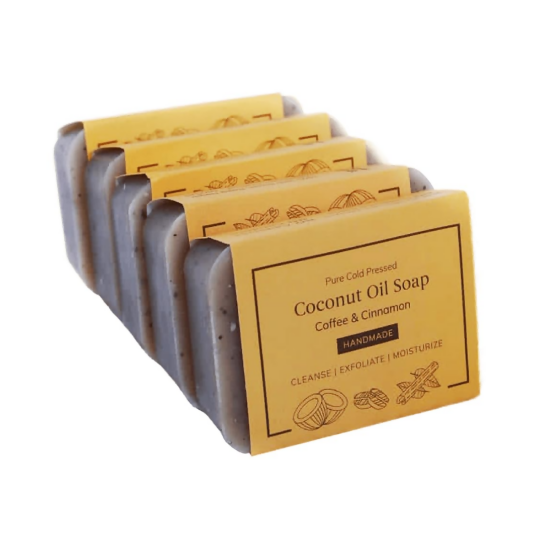 Kaprica Natural Handcrafted Cold Pressed Coconut Oil Soap With Coffee & Cinnamon  Grab2Buy Kaprica Natural Grab2Buy