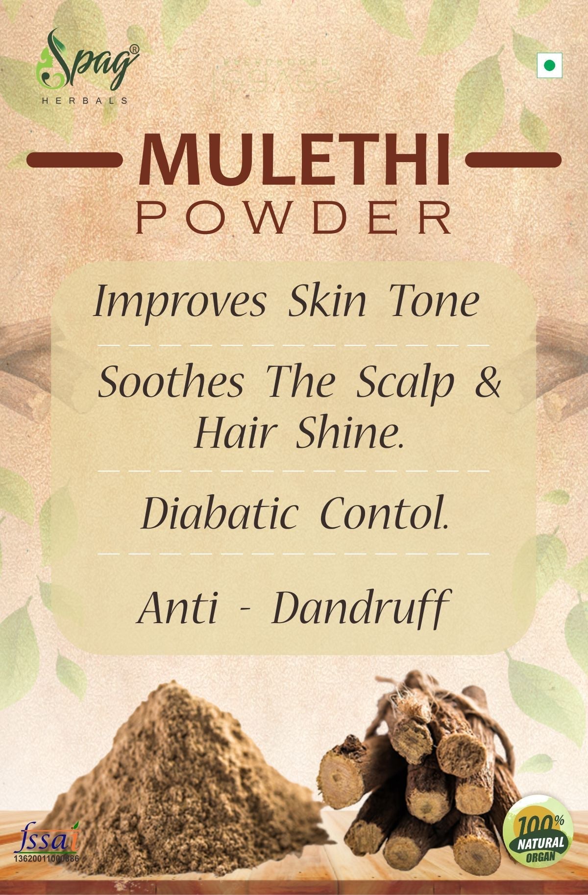 Spag Herbals Mulethi Powder 