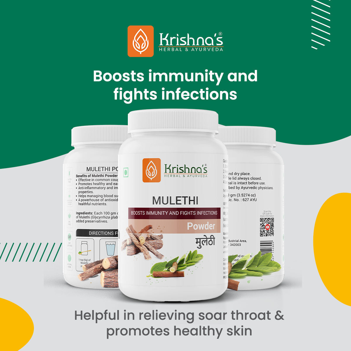 Krishna'S Herbal & Ayurveda Mulethi Powder 
