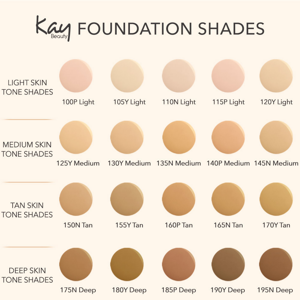 Kay Beauty By Katrina Kaif Hydrating Foundation - 125Y Medium 