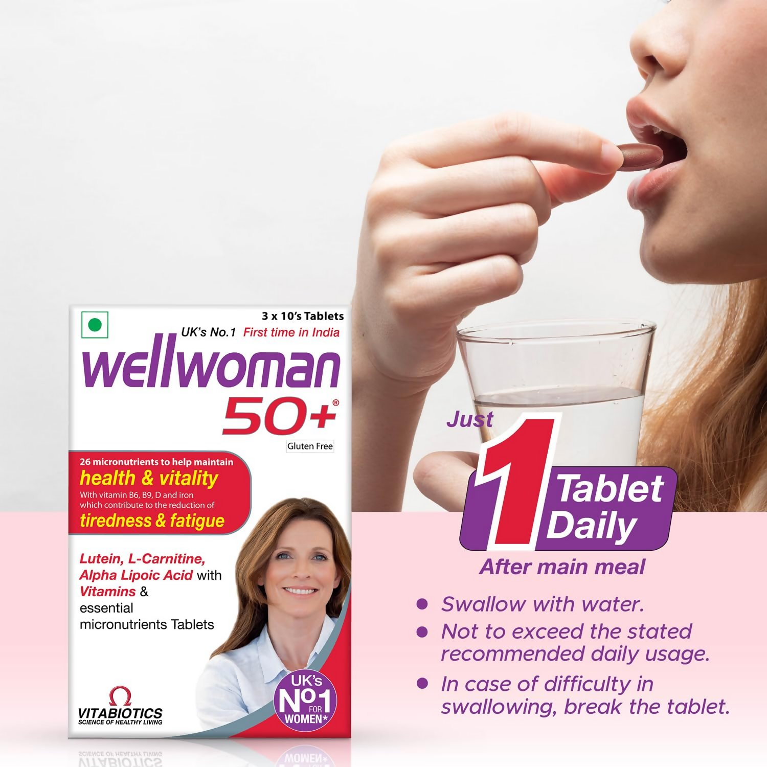 Wellwoman 50+ multivitamins For Women Over Age 50 years Tablets  Grab2Buy Wellwoman Grab2Buy