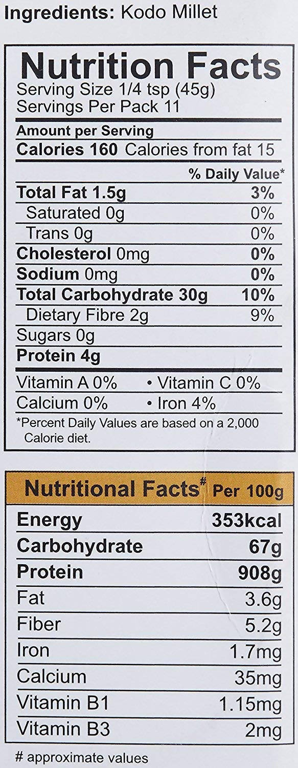 Siddhagiri's Satvyk Organic Kodo Millet - Grab2buy
