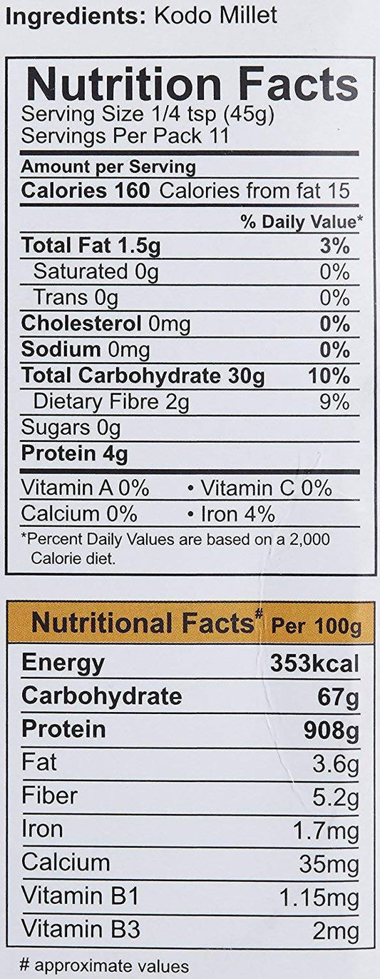 Siddhagiri's Satvyk Organic Kodo Millet - Grab2buy