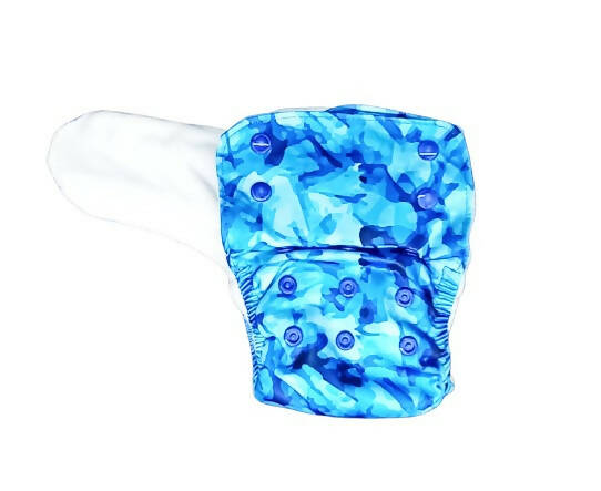 Kindermum Nano Aio Cloth Diaper With 2 Organic Cloth Inserts- Aqua For Kids