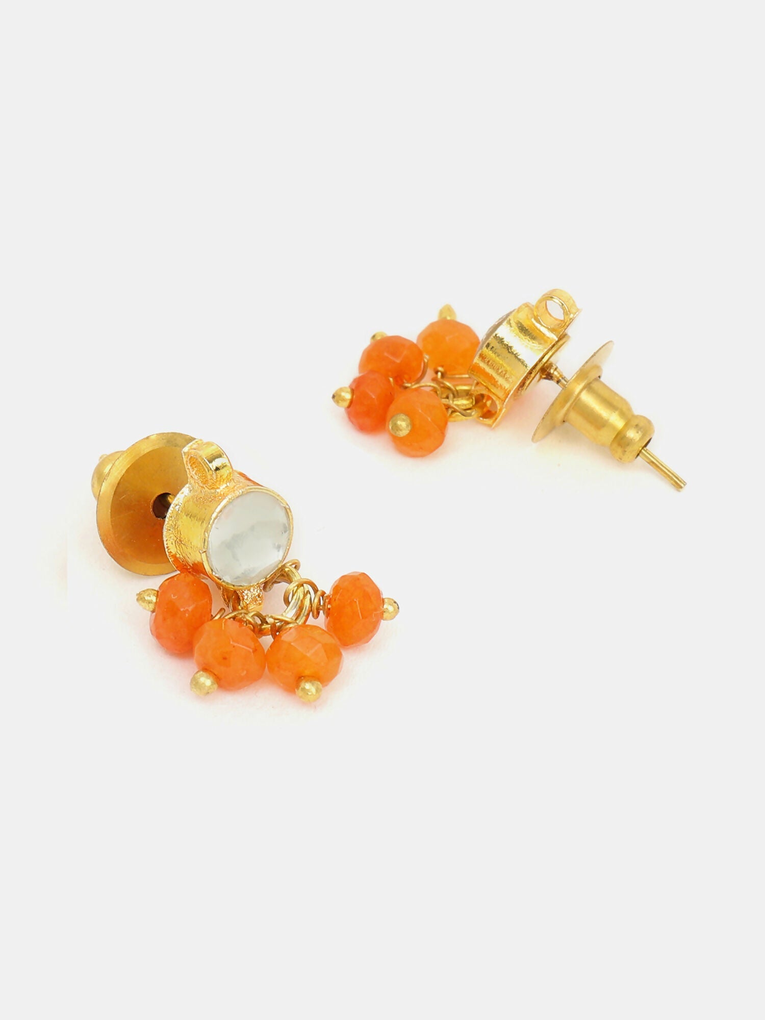 Ruby Raang Kesar Phool Earrings