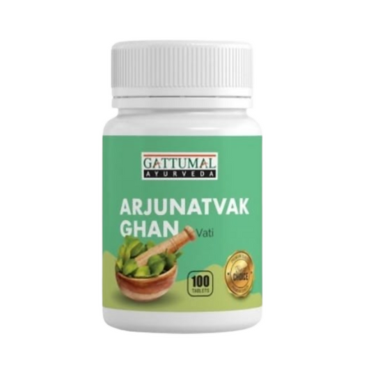 Gattumal Ayurveda Arjunatvak Ghan Vati Tablets 