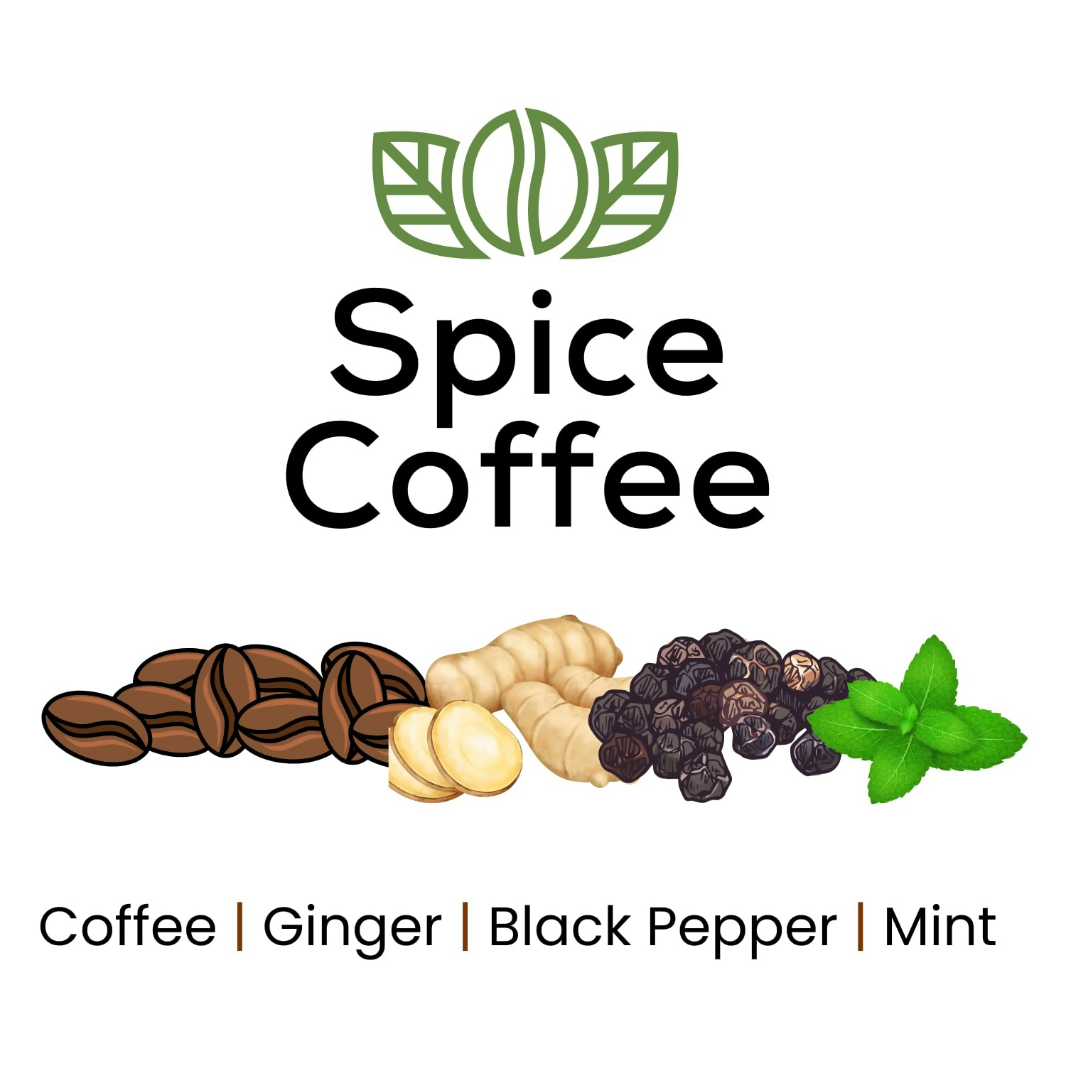 Satvi Wellness Chukkukappi With Mint Spice Coffee With Ginger, Black Pepper In Biodegradable Tea Bags | Spice and Mint Coffee | Herbal Infusions 
