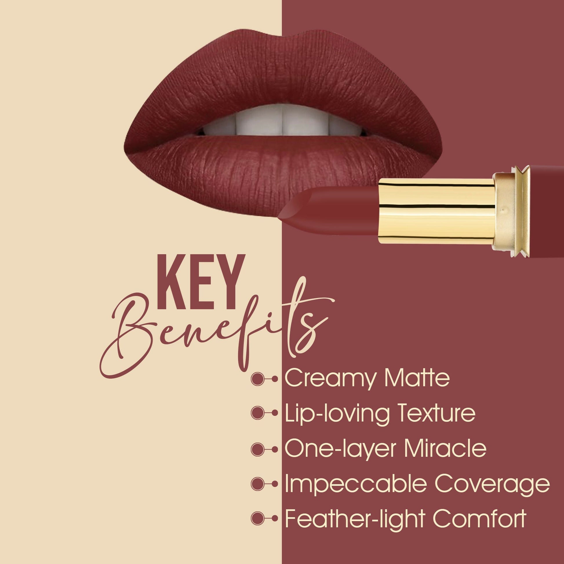 Colors Queen Nude It Creamy Matte Lipstick - Pink Blossom 