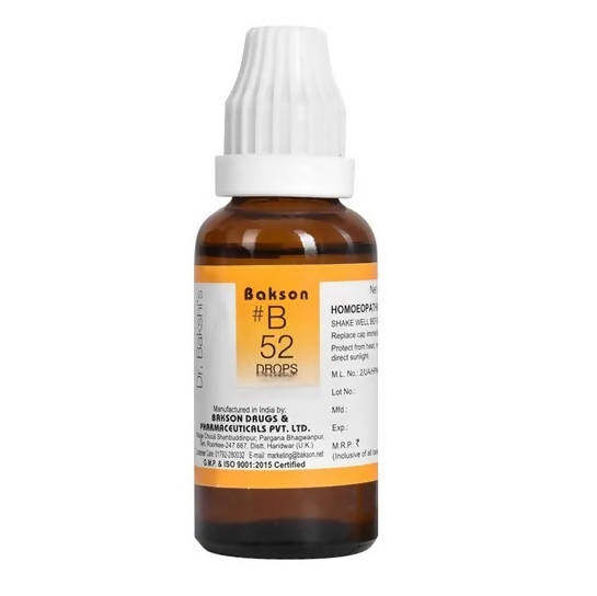 Bakson's Homeopathy B52 Drops 